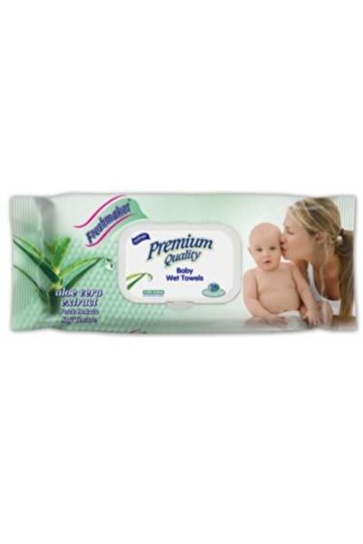 Freshmaker Premium Quality Wet Wipes with Aloe Vera by Freshmaker, 72 Wipes