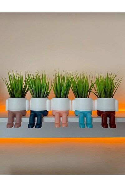 Acarlar Ticaret زهرة صناعية جميلة في وعاء – ديكور للمنزل والمكتب”