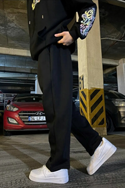 EydaMoon Men's Winter Buggy Cut Cotton-Lined Loose-Fit Sweatpants