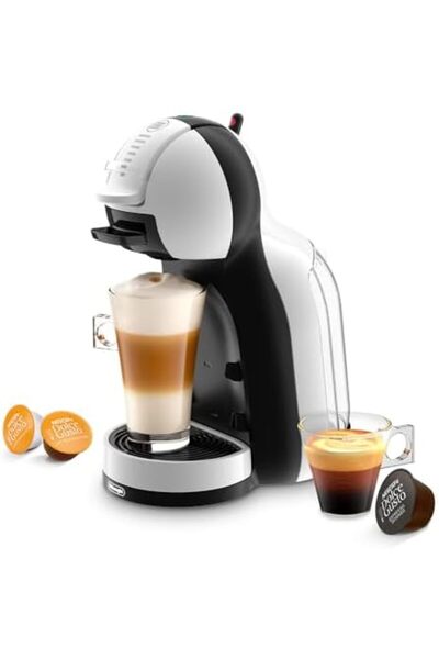 Nescafé Dolce Gusto Mini Me Coffee Machine, with 6 Capsule Boxes, Plastic, White & Black