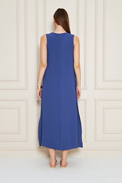 NEW LAVİVA Women's Sleeveless Slit Detailed Aerobin Dress 700-3760