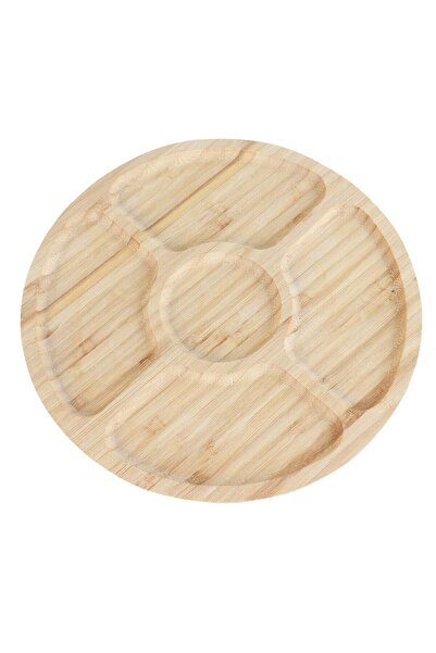 GENERAL Wooden circular serving plate - 24 cm