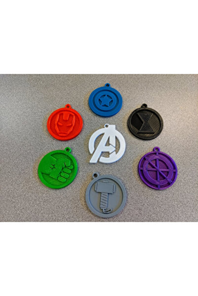 Genel Markalar 7'li Avengers Anahtarlık Seti, Iron Man, Hulk, Thor, Captain America Anahtarlık, Anahtarlık