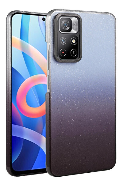 NewFace غطاء لامع لهاتف شاومي ريدمي نوت 11 برو من إم إس إيه-شوب - أسود