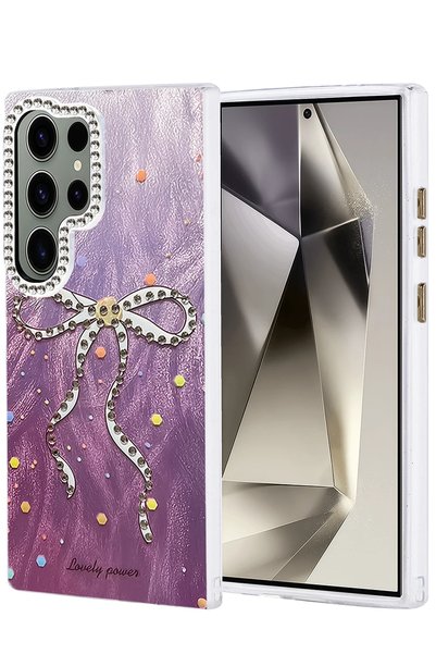New Face More-Tr Samsung Galaxy S24 Ultra Case Blade Mirrored Pattern Cover -...