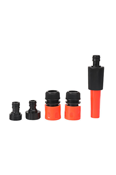Lawazim Garden Hose Connector Set - 5 Pcs ABS Quick Connect Leak Resistant Universal Fittings