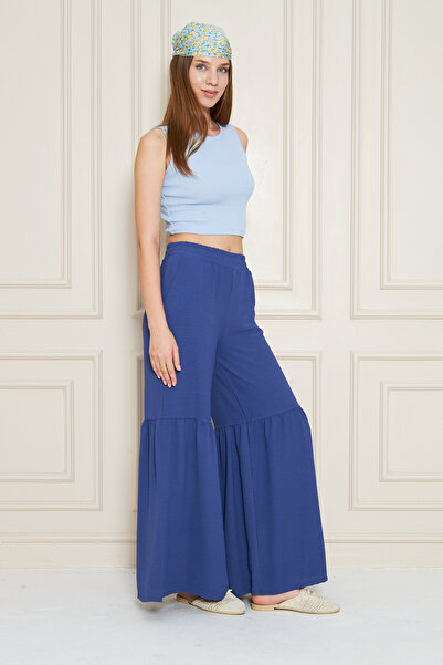 NEW LAVİVA Women's Drawstring Detail Aerobin Casual Pants 700-3763