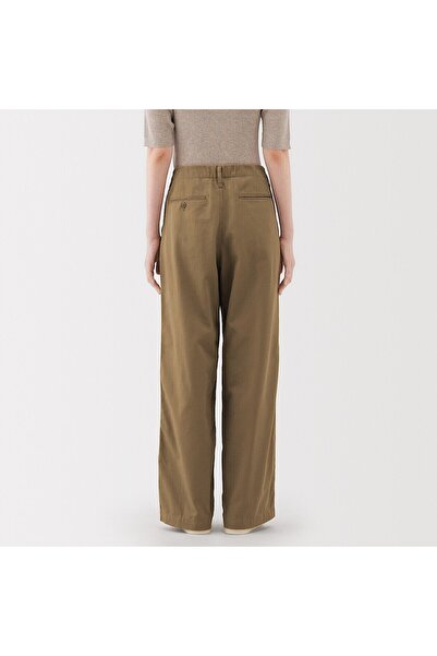 Muji Slub Yarn Chino Pleated Wide Pants