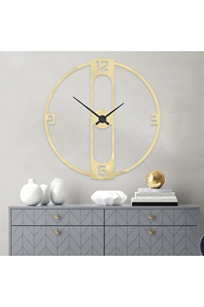 4gdran ساعة جدارية مميزة من الاكريلك الذهبي الامع