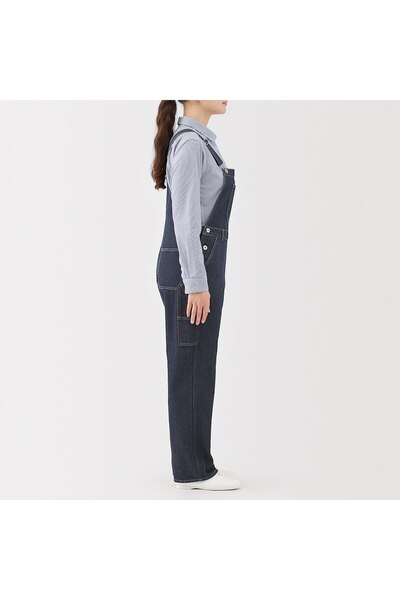 Muji Kapok Blended Denim Overall