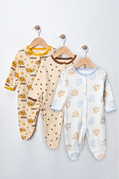 ENİA BABY طقم بذلة نوم من القطن الموسمي للأطفال حديثي الولادة من عمر 3 إلى 6 ...