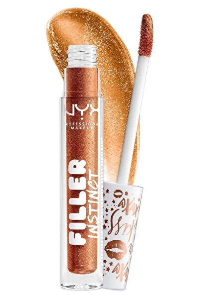 NYX Gloss pentru buze stralucitoare si volum Filler Instinct, New Money, 2.5ml