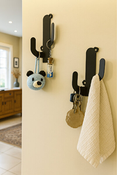 Lmz Design Dekoratif Kaktüs Askılık 2’li Set – Yapışkanlı Duvar Askısı Anahtar, Havlu, Çanta, Şapka Askılığı