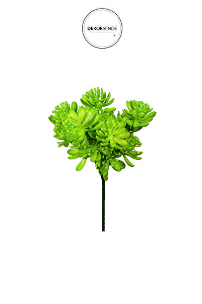 Dekorsende Ghirlandă de suculente artificiale verde deschis 30 cm