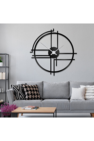 4gdran ساعة جدارية مميزة من الاكريلك الأسود الامع