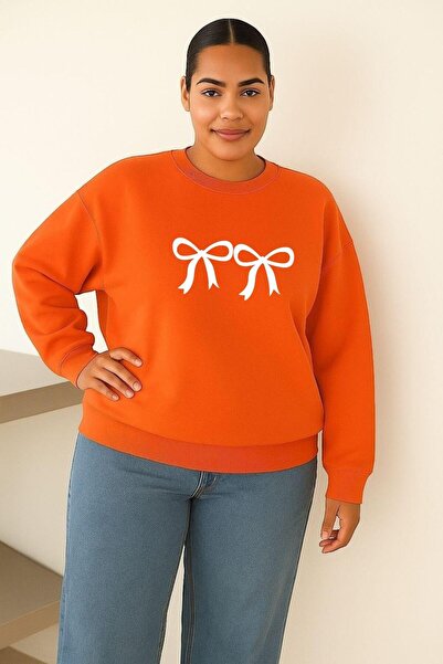 BENROMA SWEATSHIRT UNISEX DE MĂRIME MARE IMPRIMAT CU PANGĂ DE BUMBAC CU 3 FIȘURI