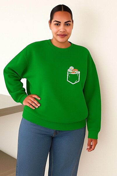 DM DOLCE MORE Hanorac unisex de mărime mare, cu 3 fire, din bumbac pieptănat,...