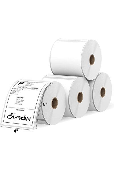Ay Cabron 4 × 6 بوصة (100 × 150 مم) 500 ملصق لاصق حراري لطابعة الشحن والعنوان...