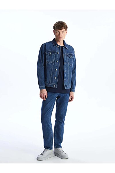 LC Waikiki LCW JeansIndigo Standart Kalıp Erkek Jean Ceket