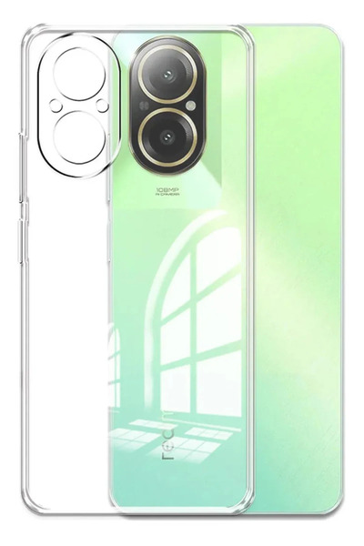 NewFace حافظة DS-DERIN لهاتف Realme 12 Lite مصنوعة من السيليكون الشفاف الفاخر