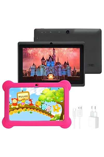 Bogadini Tabletă pentru copii de 7 inch cu husă de protecție, Android, WIFI, Bluetooth, 16 GB + slot pentru card, Preins