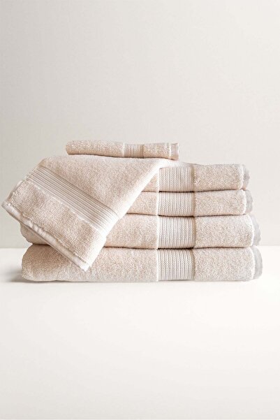 Barine Надзвичайно м'яка рушник з бордюром, бежевий, 70x140