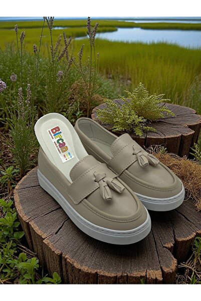 Bircan unisex Çocuk Klasik Okul Sünnet Düğün püsküllü hafif taban Ayakkabı