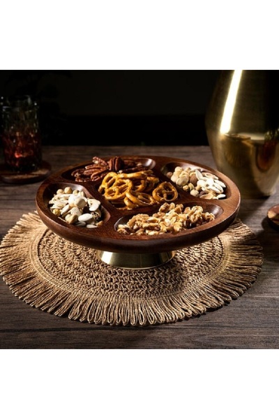 Dallaty Ghana Nut Section Platter 27.5 *8 cm