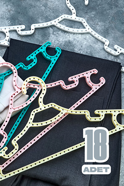 Beray 18 komada mega vešalica za odeću - MEŠANE BOJE