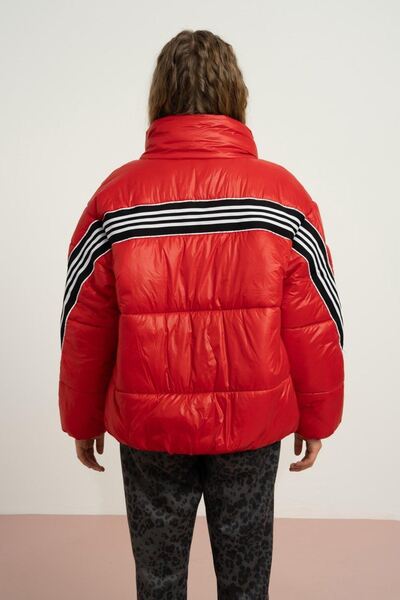 HAUSEkids 9-15 Yaş Northlight Premium Kız Çocuk Dolgulu Mont-Kırmızı