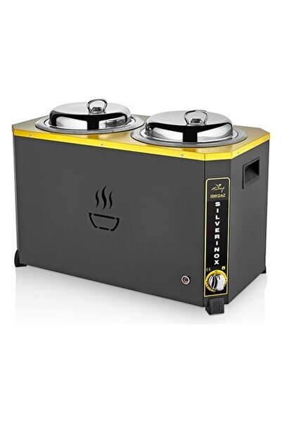 Genel Markalar Işıkgaz Jumbo Çorba Kazanı 9+9 Litre Siyah