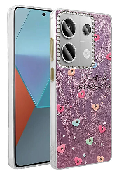 NewFace غطاء حماية لهاتف شاومي ريدمي نوت 13 برو 4G من MSA-SHOP، غطاء بنمط مرآ...