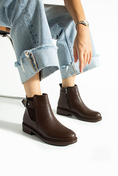 Neva'nın Butiği Γυναικείες μπότες με ελαστική ζώνη με επένδυση από γούνα