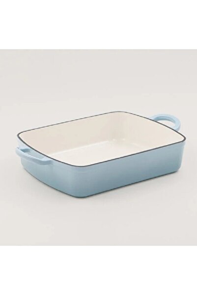 Alberto صينية خبز من الحديد الزهر مستطيلة 20*30 سم، أزرق