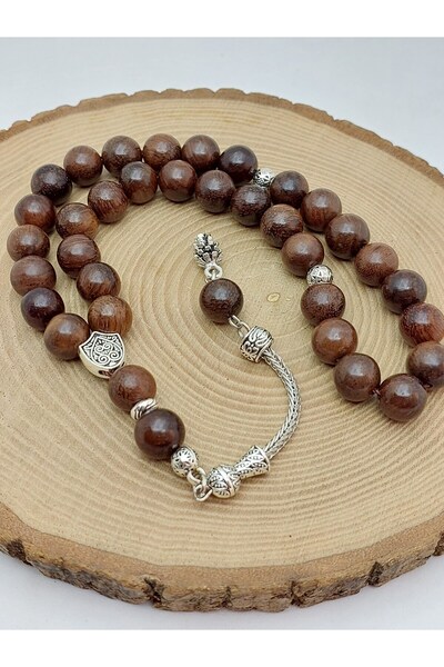 Yasamtohumu Walnut Wood 33-Bead Rosary 10mm (56704)