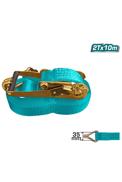 TOTAL شريط ربط سقاطة 2T × 10M مع خطاف J وإبزيم