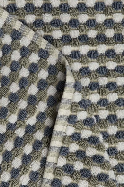 Barine Organic Cotton Mosaic Towel Blue 50X76