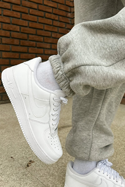 INFLUYENTE Men's Gray Winter Thick Fleece-Lined Comfortable Fit Elastic Cuffed Sweatpants