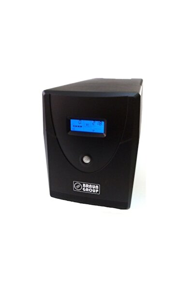 Braun Group UPS sinusoidal 2000VA 1400W, LCD, 4 prize Schuko, porturi USB și RS232