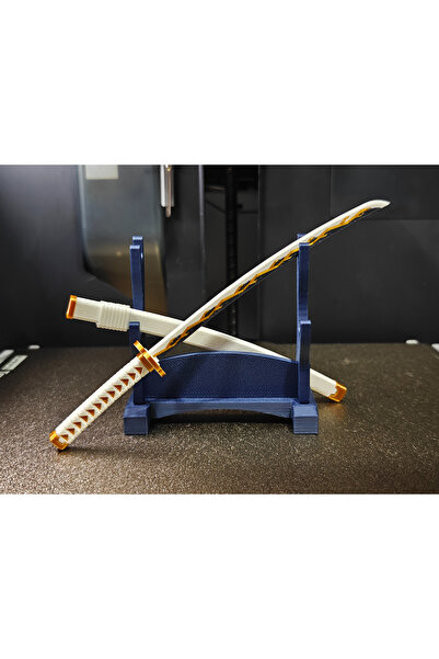 GRAT3D 15 CM MİNİ Agatsuma Zenitsu Kılıç - Demon Slayer Anime Masaüstü Figür