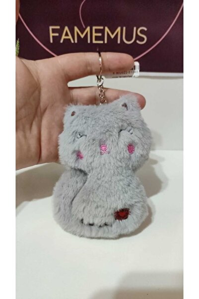 FAMEMUS ACCESSORY Cute Plush Teddy Bear Keychain Size 13 cm