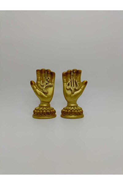 eroğlu hediyelik Allah (c.c) ve Muhammed (s.a.v) Yazılı İkili Dekoratif El Mo...