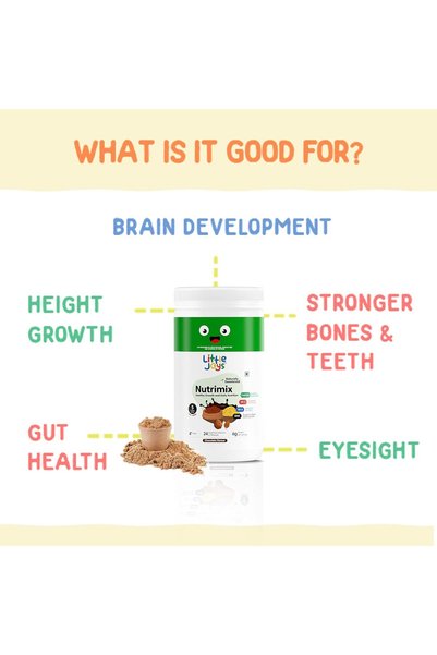 Little Joys NutriMix Powder - Chocolate I Complete Nutrition Drink for Kids (2+ Years)I No Refined SugarI 400 gm