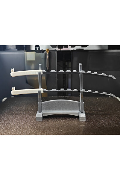 GRAT3D 15 CM MİNİ 2 Li Hasibira İnosuke Kılıç - Demon Slayer Anime Masaüstü Figür