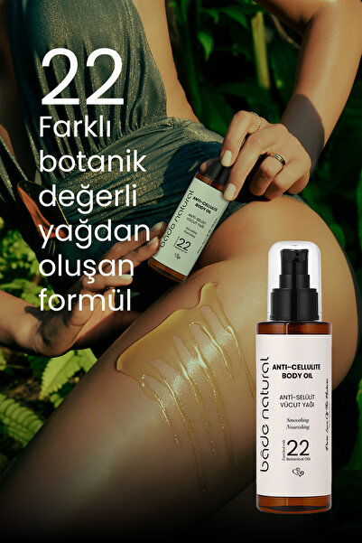 Bade Natural Anti-Selülit Yoğun Sıkılaştırıcı ve Pürüzsüzleştirici Vücut Bakım Yağı %100 Doğal 100 ml