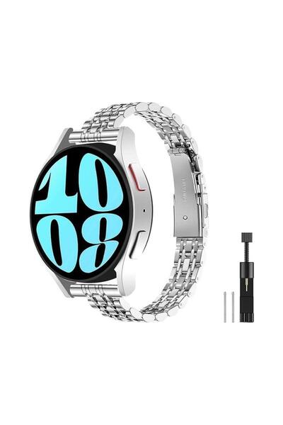 Alstrap Samsung Galaxy Watch 7 6 5 4 Uyumlu Paslanmaz Çelik İnce Slim Tasarım...