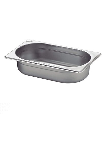 TRAMONTINA Since 1911, Made In Brazil - GN 1/4 stainless steel food pan without handles, 65 mm deep