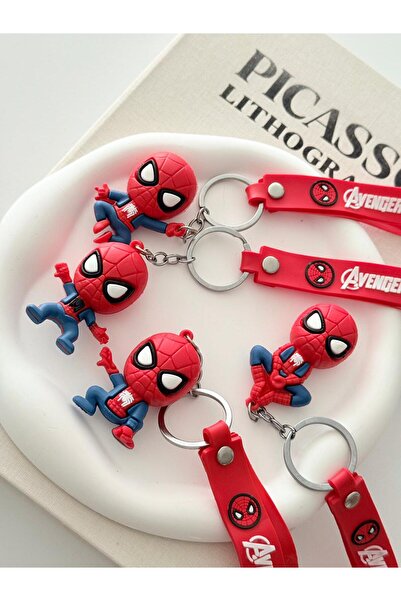muyoso 4-Piece Spider-Man Character Keychain and Bag Ornament