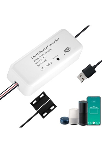 OEM Intelligent Garage Door Controller, Wi-Fi, Tuya/Smart Life App, Alexa/Google Assistant Compatible, B