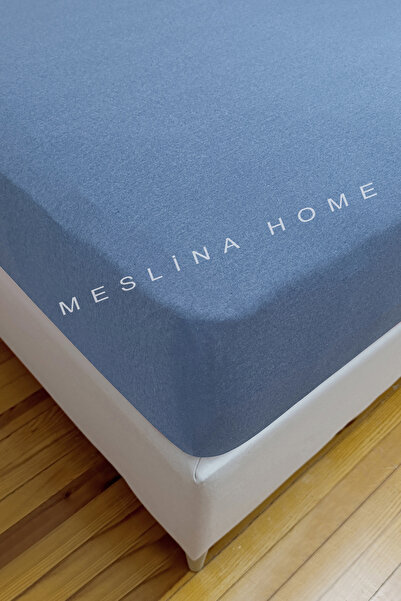 Meslina Home Combed Cotton Fitted Sheet 100% Cotton Sheet Combed Cotton Single Double-King Size